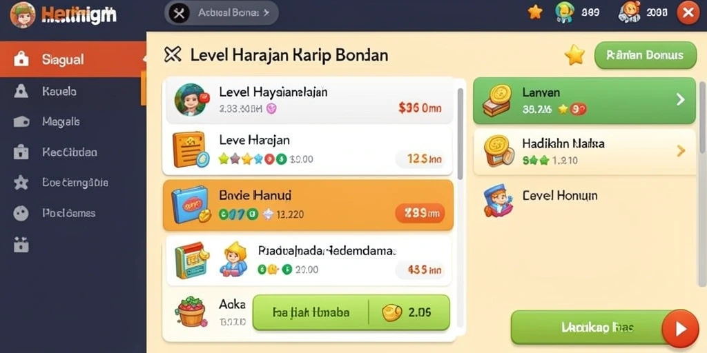 Aksi seru dalam permainan yang penuh warna.